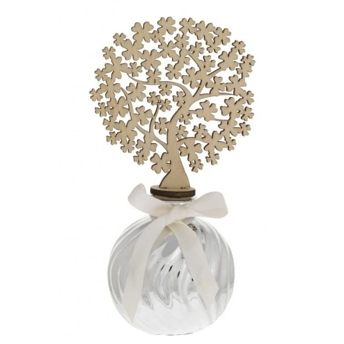 SFERA DIAM. 60 TORCIGLIONE CON ALBERO QUADRIFOGLI DIFFUSORE