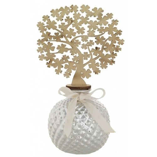 SFERA DIAM. 75 NIDO D'APE CON ALBERO QUADRIFOGLI DIFFUSORE