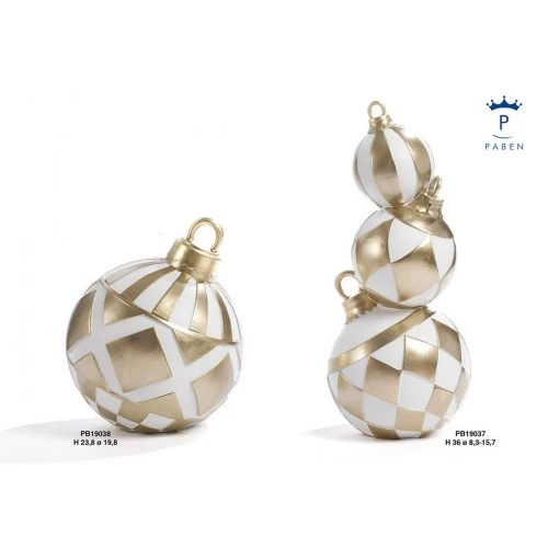 SFERA NATALIZIA 23.8 CM. RESINA