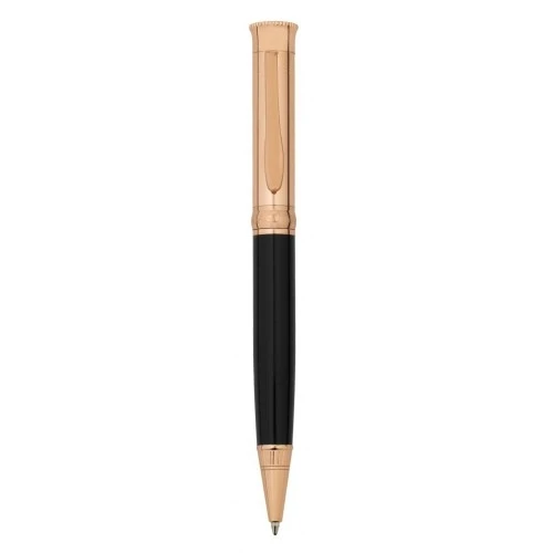 PENNA SFERA RAME E SMALTO NERO
