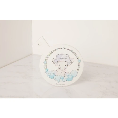 SOTTOPENTOLA TONDO C/ELEFANTE AZZURRO