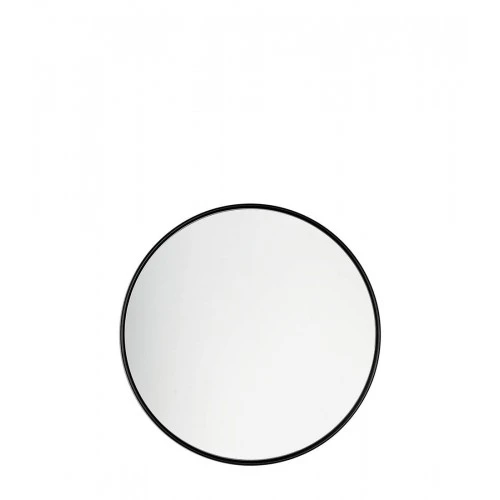 Specchiera tonda piccola nera
