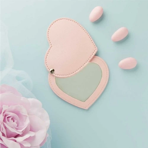 Specchietti da Borsa Claraluna 2026: Bomboniere Utili, Matrimonio - Nascita -Battesimo bimba cm. 9x9