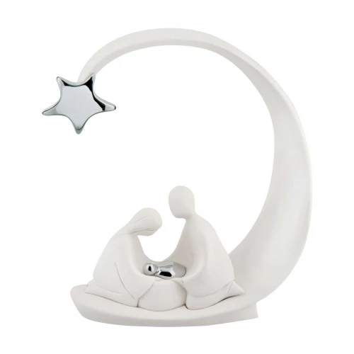 Presepe moderno sacra famiglia stella cometa