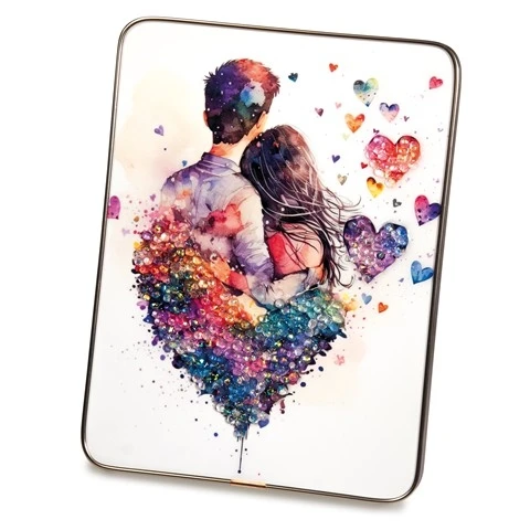 STONE QUADRO COPPIA CM.15 H.20