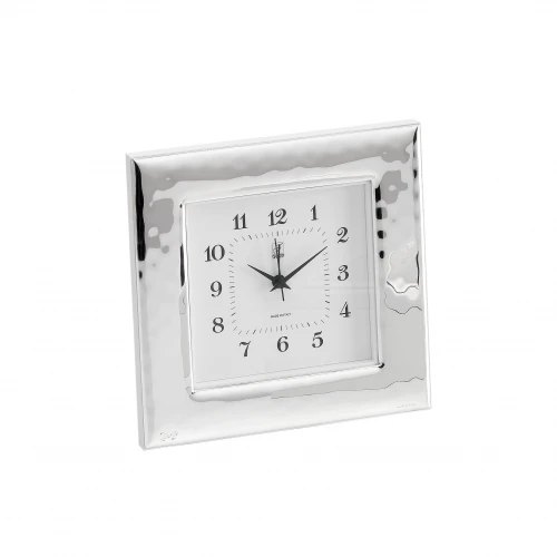 SVEGLIA QUADRATA IN ARGENTO