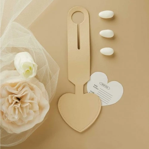 TAG CLARALUNA PER VALIGIA TORTORA - BOMBONIERA UTILE ED ECONOMICA CM. 23,5X8