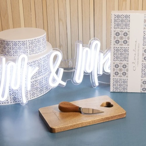 TAGLIERE ACACIA CON COLTELLINO