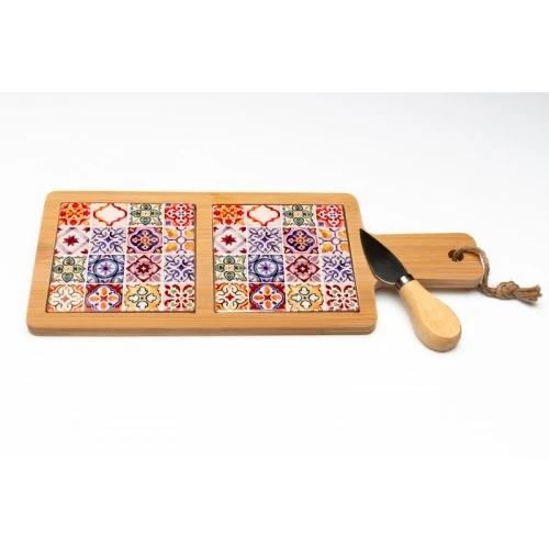 Tagliere in Legno e Porcellana Sicily Cuorematto: Bomboniera Solidale Matrimonio con Certificato