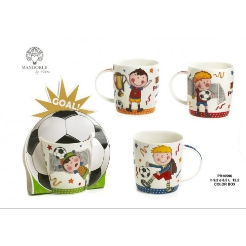 TAZZA/CALCIATORE SP. 9.2 CM. PORCELLANA