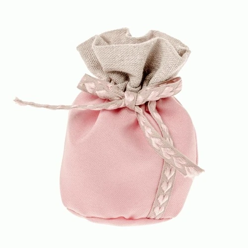 SACCHETTINO CONFETTI TENERINO BAG PALLA CM.10 ROSA 