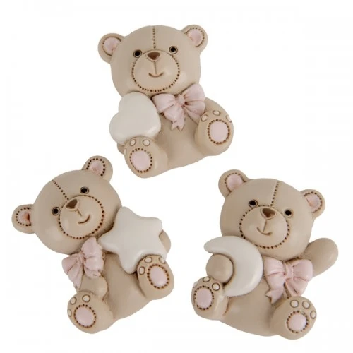 BOMBONIERA - TEO ORSO ROSA CM.5 