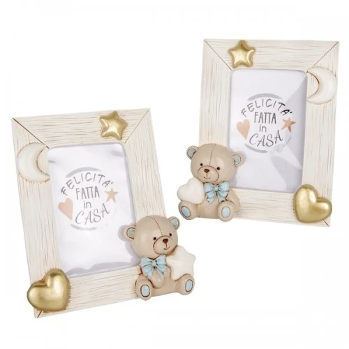 BOMBONIERA - TEO ORSO PORTAFOTO CIELO CM.16X19 