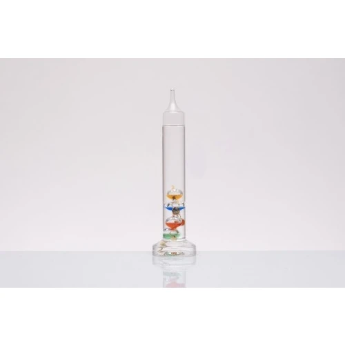 Bomboniera Solidale Matrimonio Cuorematto: Termometro Galileano in Vetro h.cm.18