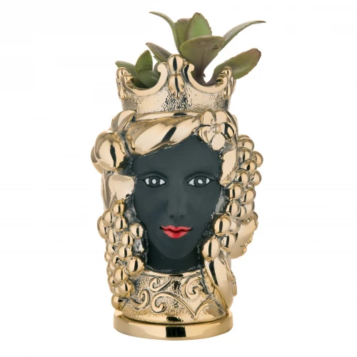 TESTA MORO LEI ORO/NERA H. 16,5