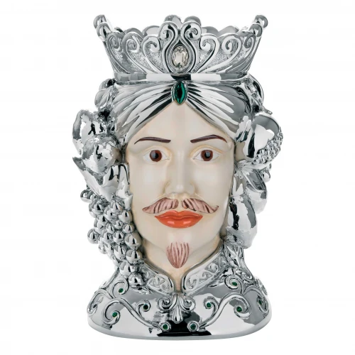 TESTA MORO LUI ARGENTO H.28