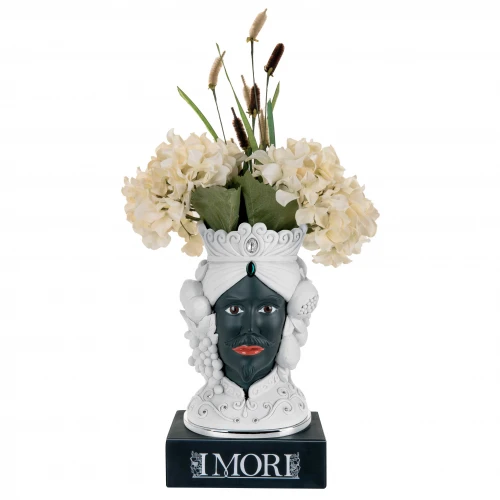 TESTA MORO LUI BIANCA/NERA H. 28