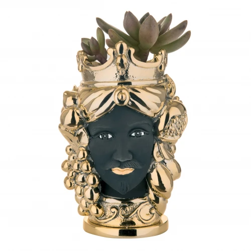 TESTA MORO LUI ORO/NERA H. 16,5
