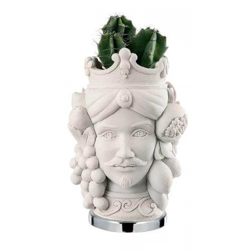 TESTA MORO RE H 9,5 BIANCA