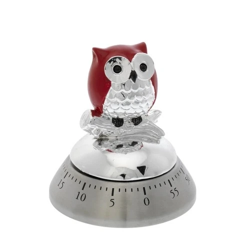 TIMER CON GUFO ROSSO