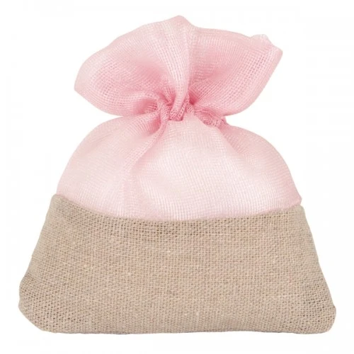 SACCHETTO CONFETTI CM.10X12 ROSA