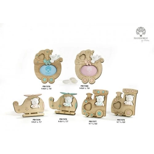 TRENINO/ORSO CELESTE 7 CM. 