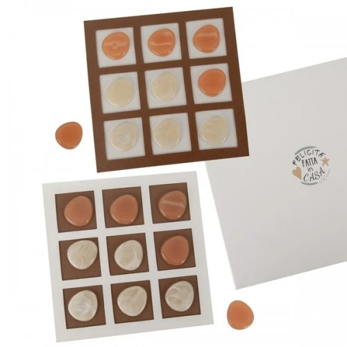 BOMBONIERA - GIOCO TRIS CM.16X16 CON BOX