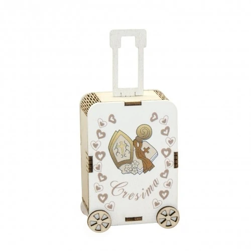 SACCHETTO CONFETTI TROLLEY CRESIMA CM.5,5 H.12 