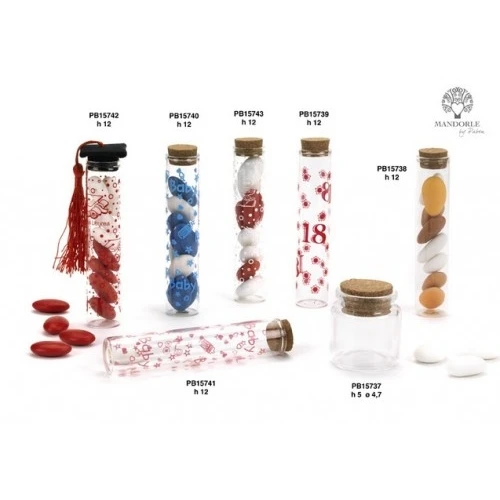 TUBETTO BABY ROSA 12 CM.VETRO