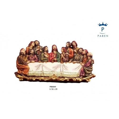 QUADRO ULTIMA CENA RESINA CM.16X29