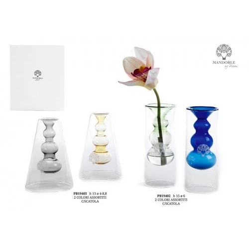 VASETTO CILINDRICO 15 CM. VETRO 