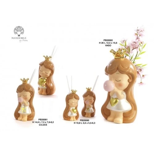 VASETTO PRINCIPESSINA 26 CM. PORCELLANA