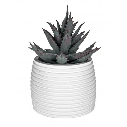 VASETTO RIGHE H.6 BIANCO