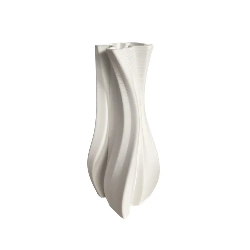 VASO MODERNO PORCELLANA BIANCA CM.42