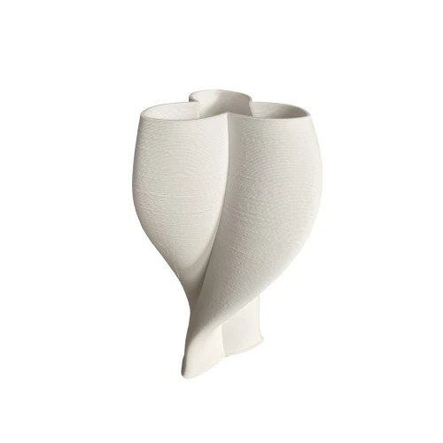 VASO MODERNO PORCELLANA BIANCA CM.42