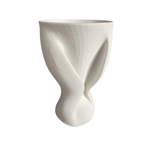 VASO MODERNO PORCELLANA BIANCA