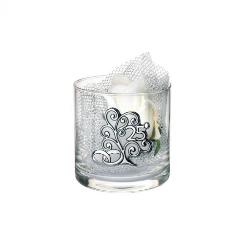 VASO CILINDER ALBERO DELLA VITA 25° ANNIVERSARIO H10 D10