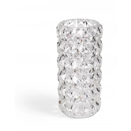 VASO CRISTALLO DIAMANTE CM.H26 Ø11,5