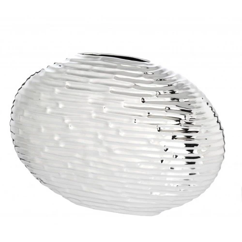 VASO OVALE DECORO ORRIZONTALE CM 30x20 - VASI