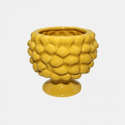  VASO PIGNA SICILIANA GIALLO cm.13