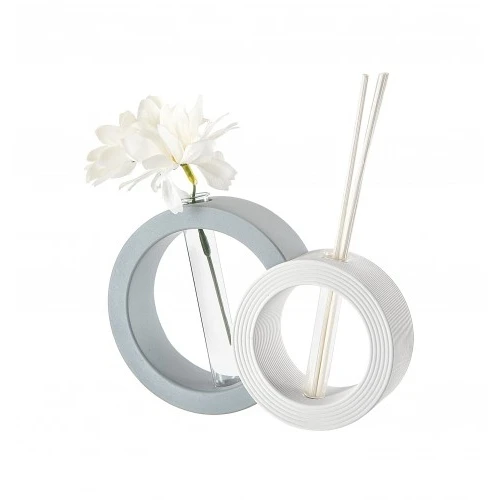 VASO PROFUMATORE TONDO 15X10 CARTA DA ZUCCHERO/BIANCO