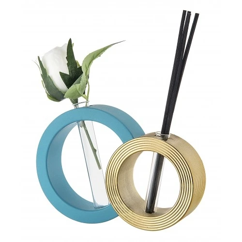 VASO PROFUMATORE TONDO 21X30 OTTANIO/ORO