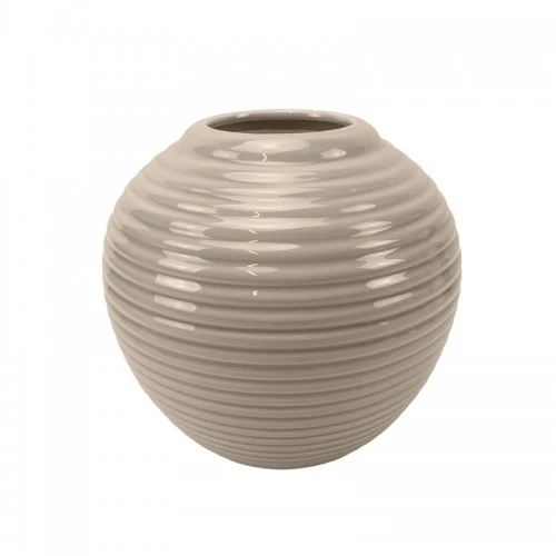 VASO TAUPE PORCELLANA CM.26