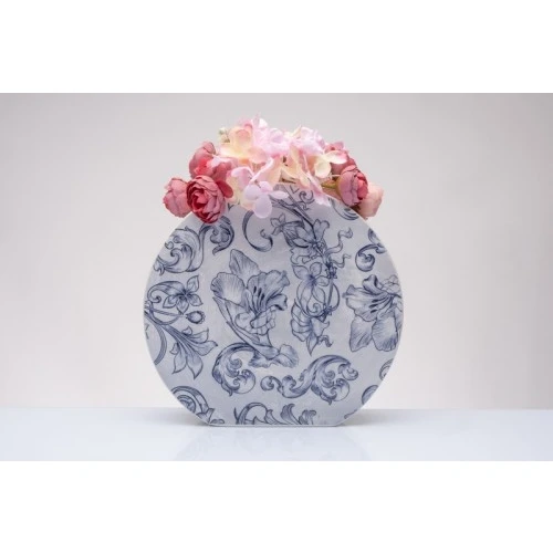 Vaso Porcellana Cuorematto Fregio: Bomboniera Solidale Matrimonio Elegante cm.20