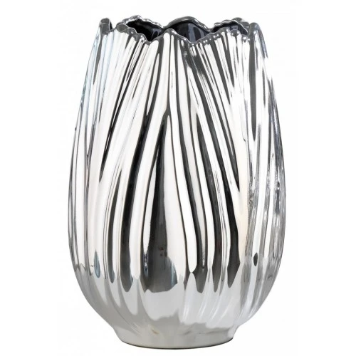 VASO TULIPANO ARGENTATO H. 32