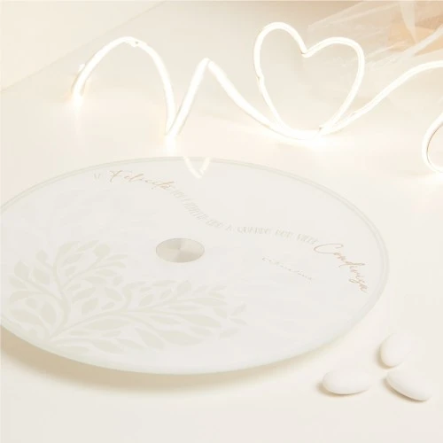 VASSOIO GIREVOLE DECORO CUORE VERDE - CLARALUNA 2025