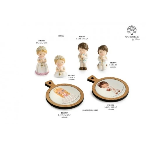 VASSOIO MAGNETE BIMBA COMUNICANDA 10.3 CM. PORCELLANA LEGNO