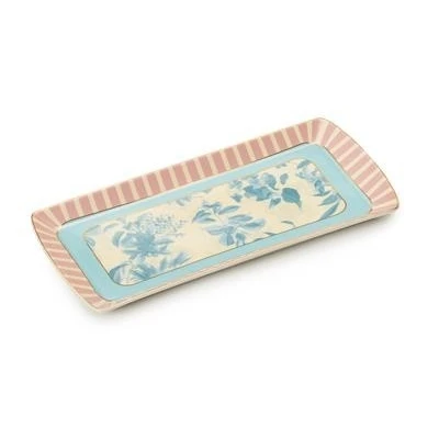 VASSOIO RETTANGOLARE PORTOFINO CM 11x25 CELESTE 