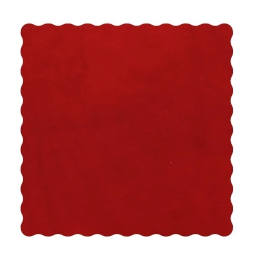 VELO ONDA QUADRO CM 24X24 ROSSO 500/5000