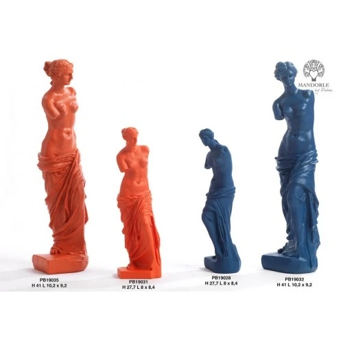 VENERE DI MILO 27.7 CM. RESINA BLU